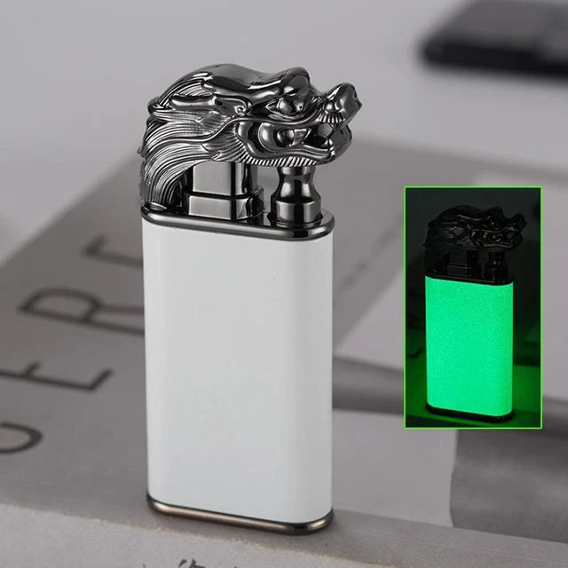 New Creative Dragon Double Fire Lighter Jet Flame Open Windproof Fire G3Q6
