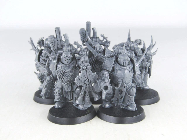 Miniature Plague Marines Games Workshop Marines Della Peste Games Workshop - Set 7 Miniature Per Warhammer 40.000 Warhammer Underworlds - Foto 4