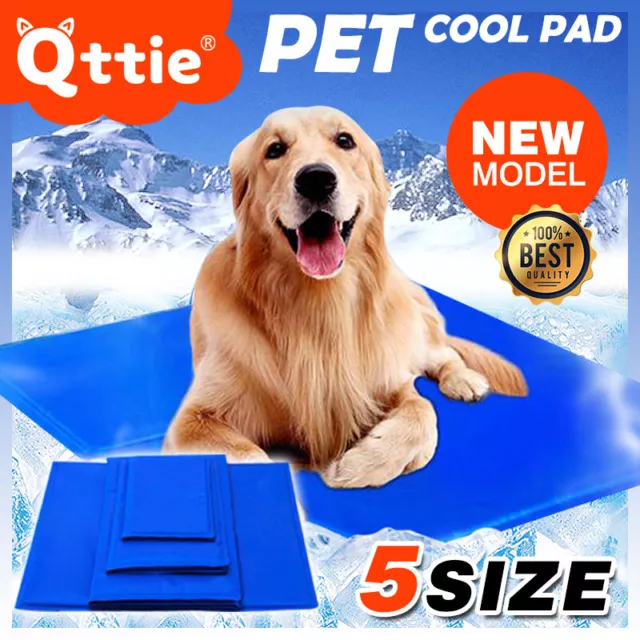 Pet Cool Gel Mat Dog Cat Bed Non-Toxic Cooling Dog Summer Pad 5 Sizes FAST POST