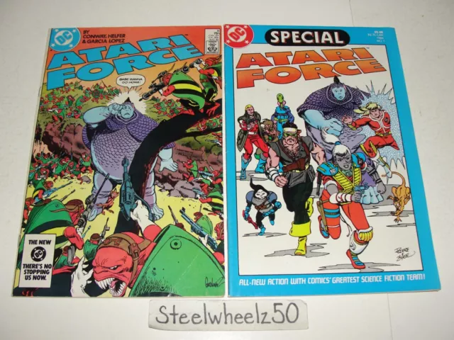 Atari Force #8 & Special 1 Comic Lot DC 1984 Gerry Conway Jose Luis Garcia-Lopez