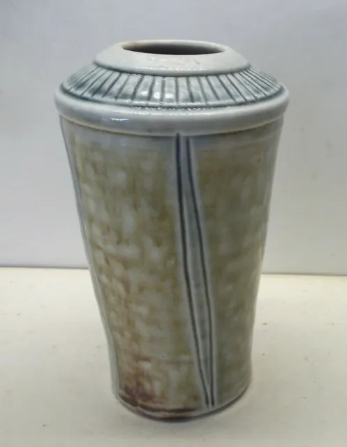 Jennie Hale Studio Pottery Saltglaze Porcelain Vase 1980's