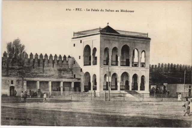 CPA AK MAROC FEZ Le palais du Sultan au MECHOUAR (10276)