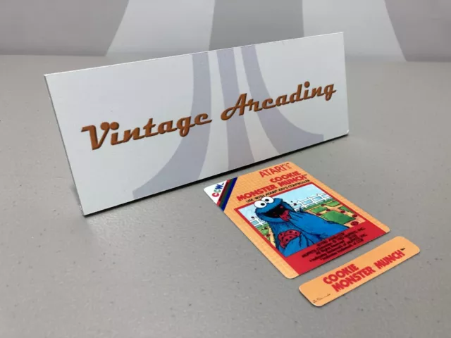 Cookie Monster Munch (Atari 2600) Replacement Game Label