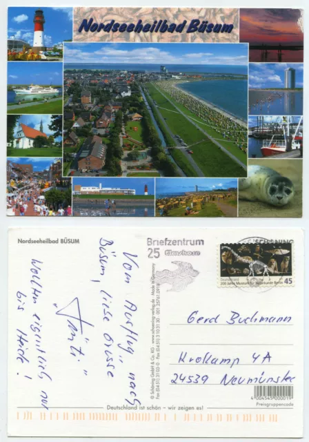 61053 - North Sea spa Büsum - postcard, run