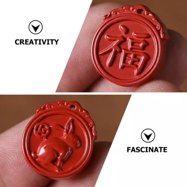 8 Pcs Accessories Zodiac Signs Pendants Rabbit Bracelet Charms DIY 2