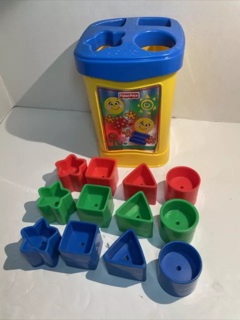 Fisher-Price Shape Sorter Toy Educational Toddler 2002 Red Green Blue Mattel Inc