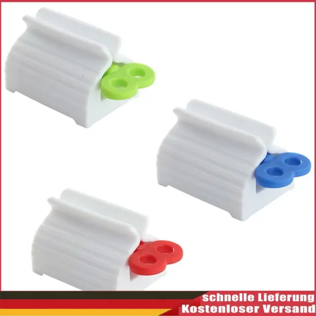 3pcs Toothpaste Holder Squeezer Manual Press Tools Plastic Bathroom Accessories