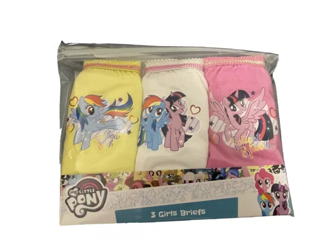 3 Pack Girls My Little Pony Design Knickers New