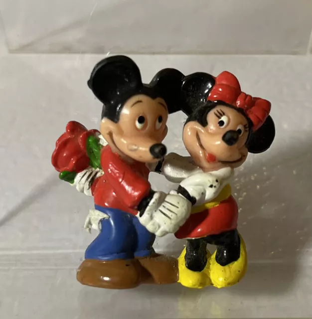 VTG Disney Applause Mickey & Minnie Mouse Figures #valentine’s Day- Rare
