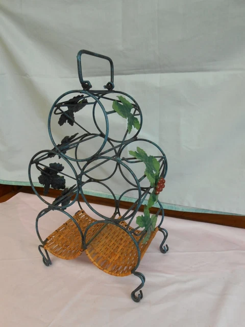 Porte bouteille en rotin - Chez James