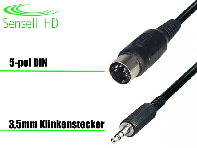 System-S S-Video Kabel 150 Cm - Din 13 Pin Stecker Für Professionelle Video-Übertragung