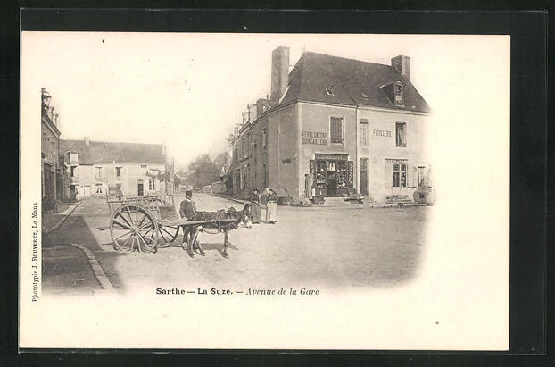 CPA LA SUZE, Avenue de la Gare EUR 4,00 PicClick FR