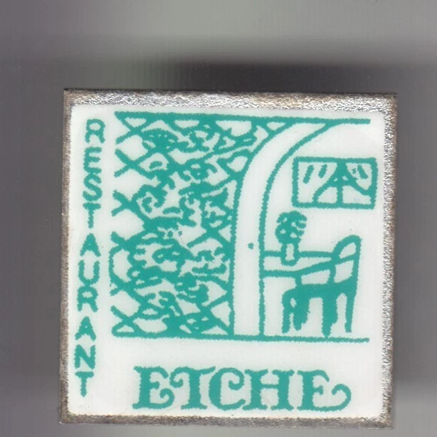 Basque Pin RARE PINS PIN'S .. Tourisme Pays Basque Euskadi Restaurant Etche ...