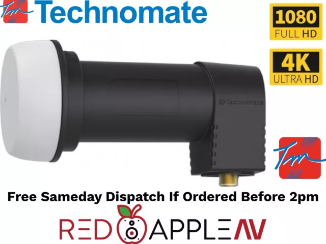 Technomate TM-1 Ultra 0.1dB HD Ready Single HD 3D UHD 4K Ready Satellite LNB