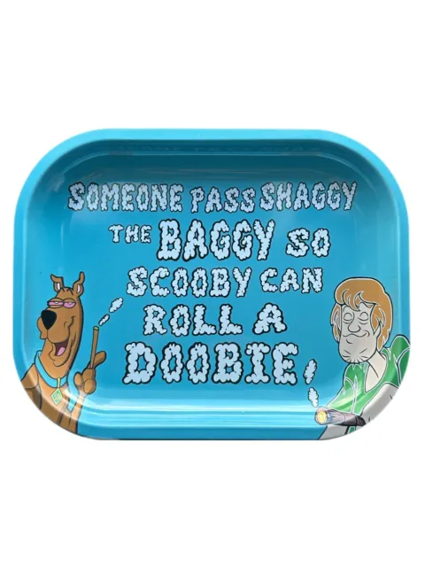 New Metal Rolling Tray - Pass Shaggy The Baggy - Small - 7" x 5.5" Premium Gift