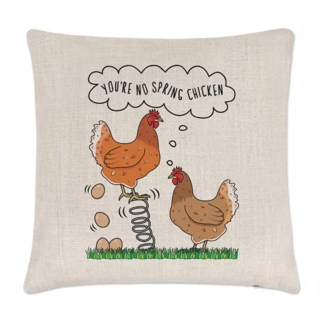 Sei No Molla Pollo Lino Cuscino Cover - Divertente Cucciolo Vecchio Compleanno