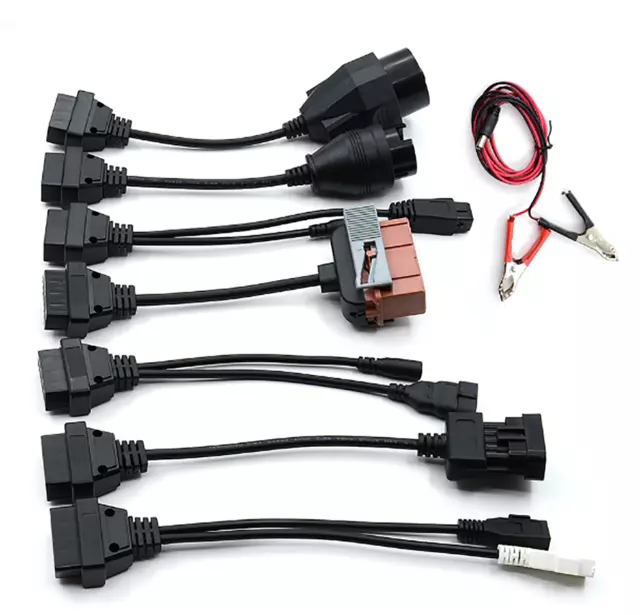 OBD2 Cables Full Set 8 Car cables for Tnesf Delphis Orpdc VD DS150E CDP Pro 3