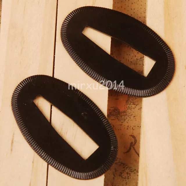 Black Seppa Sword Spacer Washer for Japanese Samurai Sword maintain 2 Pcs