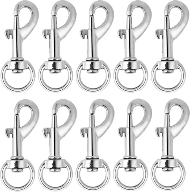 4 Pack Heavy Duty Swivel Snap Hooks Dog Leashes Rope Boat Spring Hook Pet  Chains