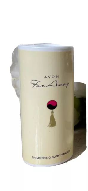 2X FAR AWAY Talc poudre Lumière parfumé pour le corps AVON 40g- Neuf