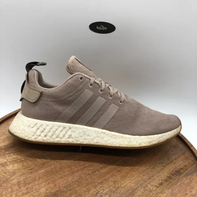 Adidas NMD R2 Running Shoes Sneakers Vapour Gray Tan Brown 2017 Mens Size 12