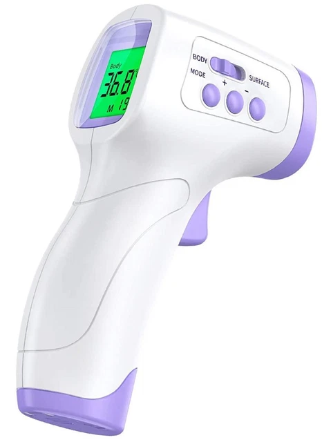 Termómetro de fiebre KKmier PC868 termómetro de fiebre frontal sin contacto infrarrojo blanco