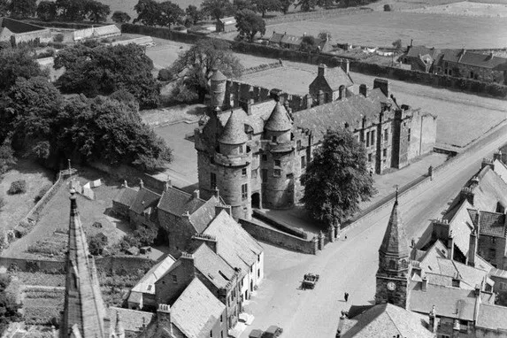 Falkland Palace Scotland 1930s OLD PHOTO