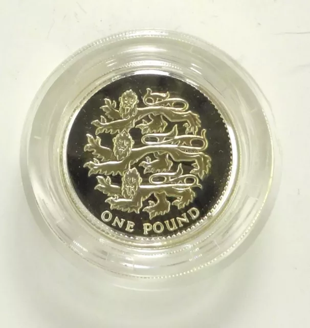 1997 Silver Proof Piedfort One Pound Coin