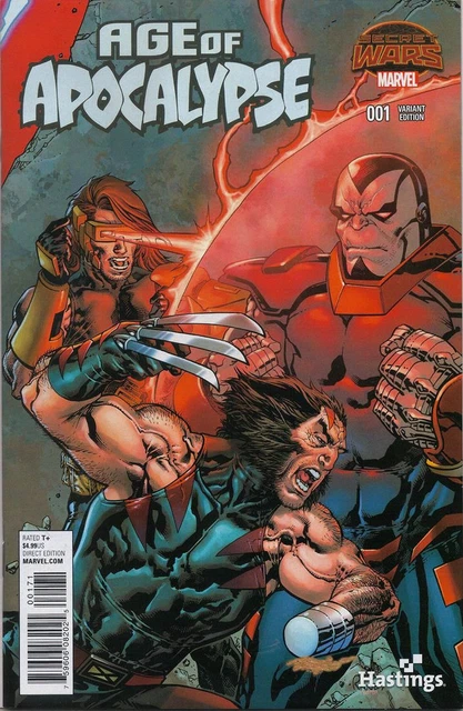 Age Of Apocalypse 1 V2 Hastings Connect Variant 7/8 Secret Wars X-Men 92 Inferno