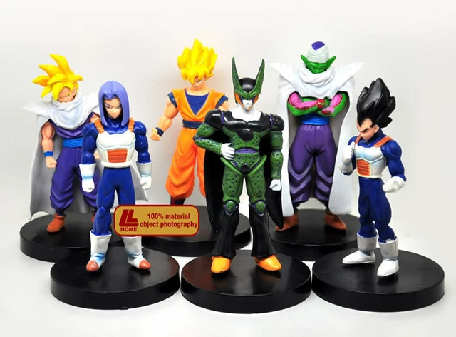 Figurine Dragon Ball Z Lot De 6 Jouets Manga Articulés 15 Cm son goku gohan cell