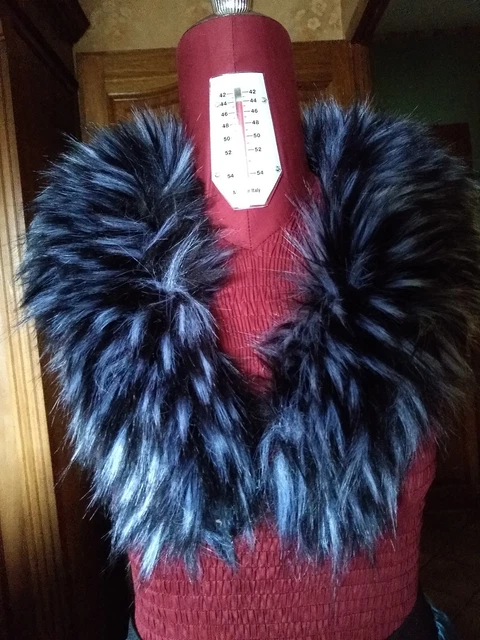 Manteau Long Alexandra By Bettina Sanz - Col En Fausse Fourrure Marron - Taille 36 (S) - Neuf Avec étiquettes