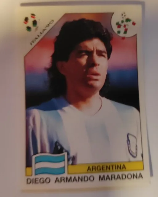 Diego Armando Maradona Argentinien Panini WC Italia 90 (MTG 9)