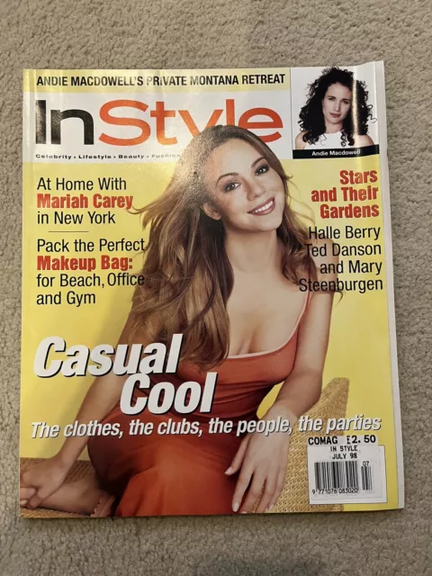 InStyle Magazine MARIAH CAREY July 1998 RARE Mint Condition