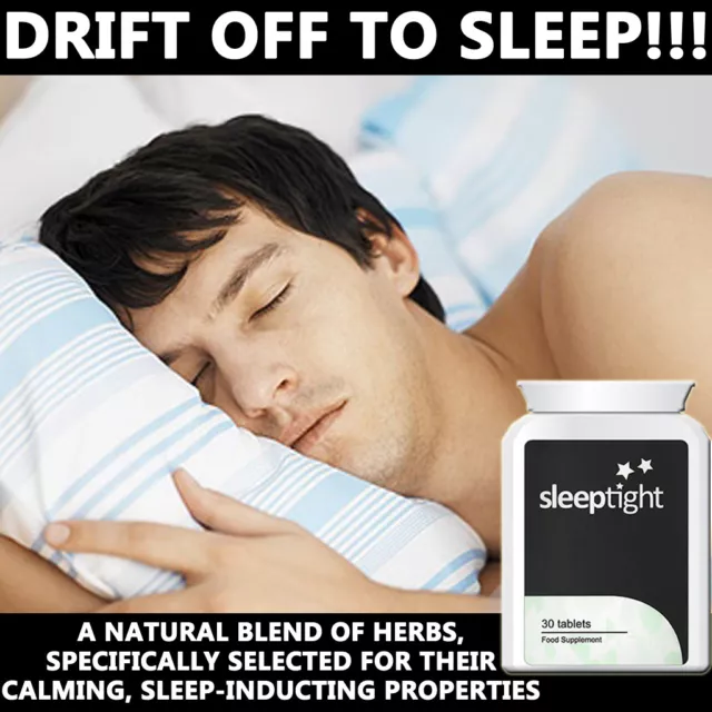 Sleep Tight Sleeping Pills Tablets Stop Insomnia Sleep Well Calming Peaceful