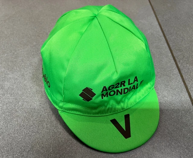 Casquette Cap Verte Velo Cyclisme Sponsor Team Ag2R La Mondiale Tour De France