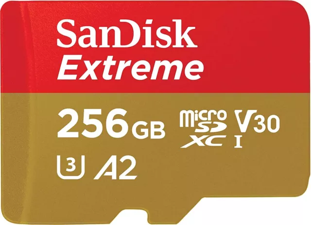 256GB Micro SD Card Extreme SanDisk SDXC 190MB/S V30 A2 Drone Memory 32GB 64GB