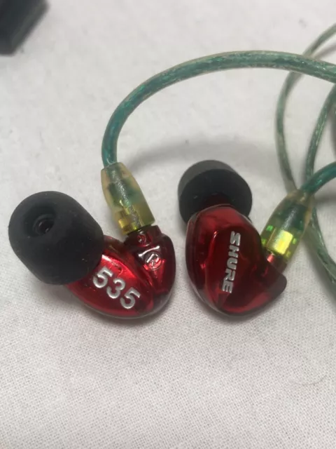 Shure SE535 In Ear Kophörer / Monitoring Rot