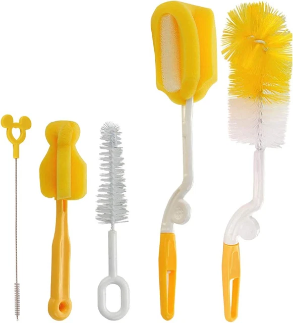Baby Bottle Cleaning Kit Brush Tube Cleaning 5 In 1 Kit