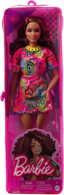 MATT Barbie Fashionistas Doll #201,Curly Brown Hair, Athletic Body Shape - NEW !