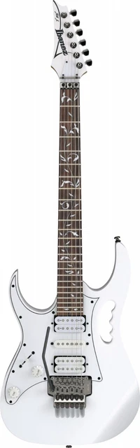 Ibanez JEMJRL-WH Steve Vai Signature Guitare Électrique 6 Corde Gaucher - Blanc