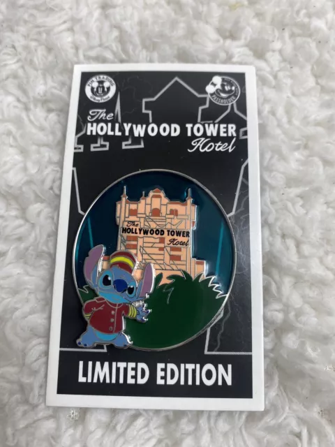 Disney 2020 Hollywood Studios Stitch Tower Of Terror Passholder Pin LE 2500