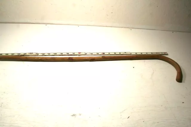Vintage Rustic Wooden Curve  Walking Stick Cane Solid Wood