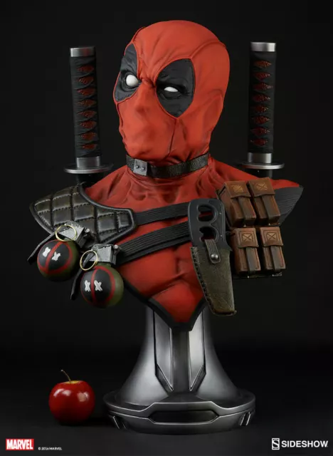 Sideshow Deadpool Vie Taille Buste Premium Format Statue Figurine X-Men Avengers