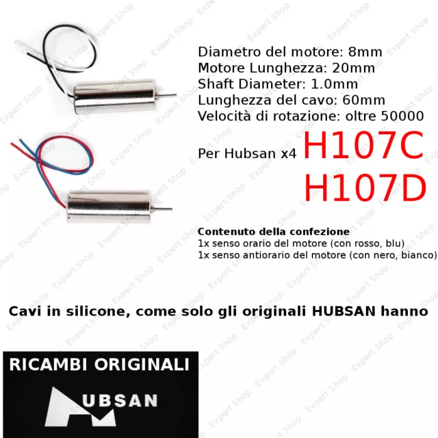 ORIGINALI HUBSAN DUE MOTORI  Hubsan X4 H107C H107D RC Quadcopter