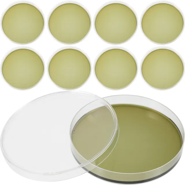 10 Pcs Laboratory Supplies Round Petri Plate Prepoured Plates Dish Agar