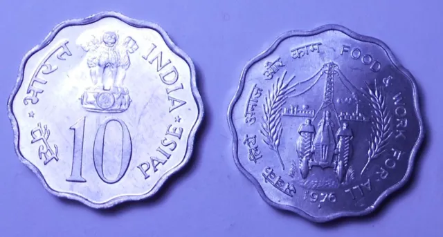 Inde 10 Paise 1976B Fao Bu