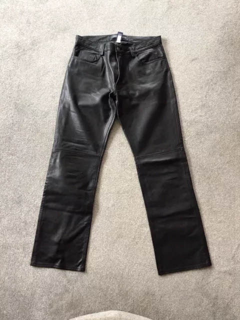 GAP Mens Straight Leg Soft Leather Jeans Waist 33” Leg 32”