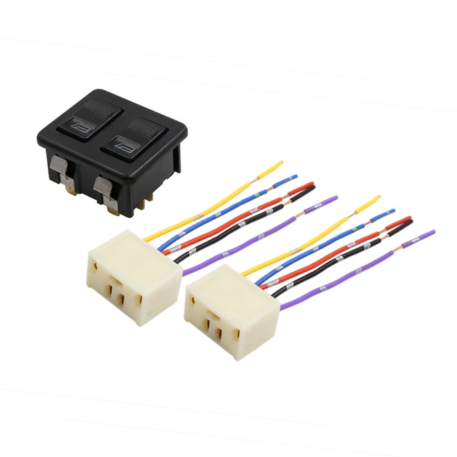 5 borne alimentation voiture relai double fenêtre faisceau prise DC 12V 3 à 1