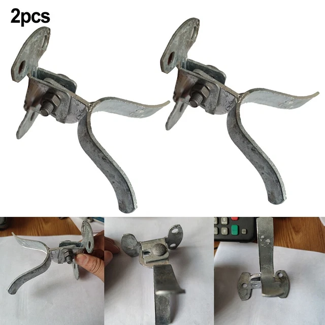 Galvanized Chain Link Gate Fork Latch with Padlock Hole Provides Additional
