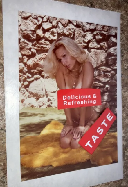 Vtg Original 80’s Photo Risque Cheesecake Pinup Glamour Topless Blonde HOT WOW